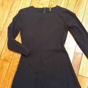 J.Crew black long sleeve dress